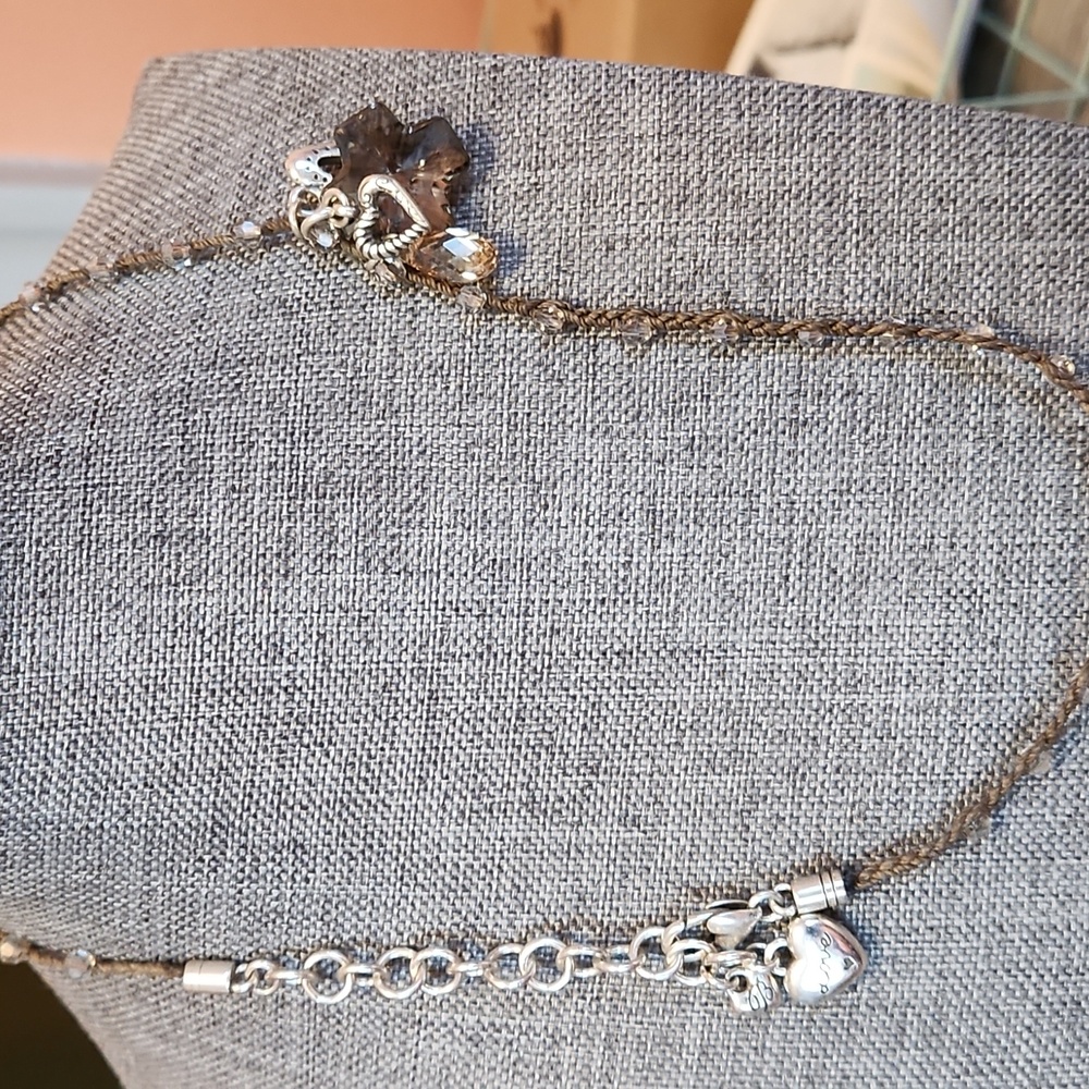 Brighton adjustable brown necklace With Matching Earrings - Picture 5 of 7